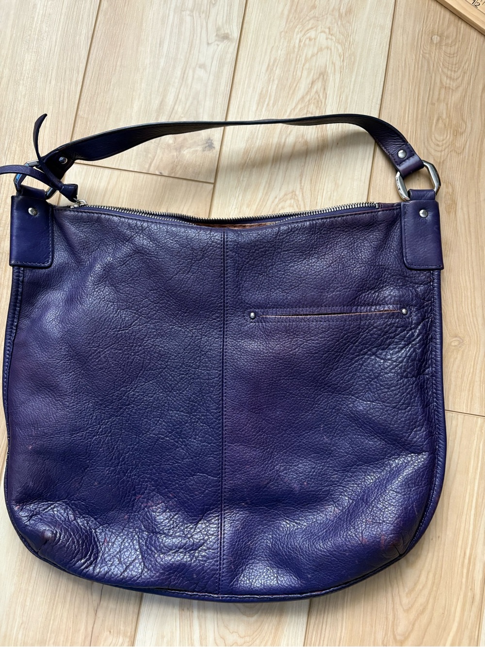 b makowsky purple slouchy shoulder bag Y2K indie - Picture 3 of 7